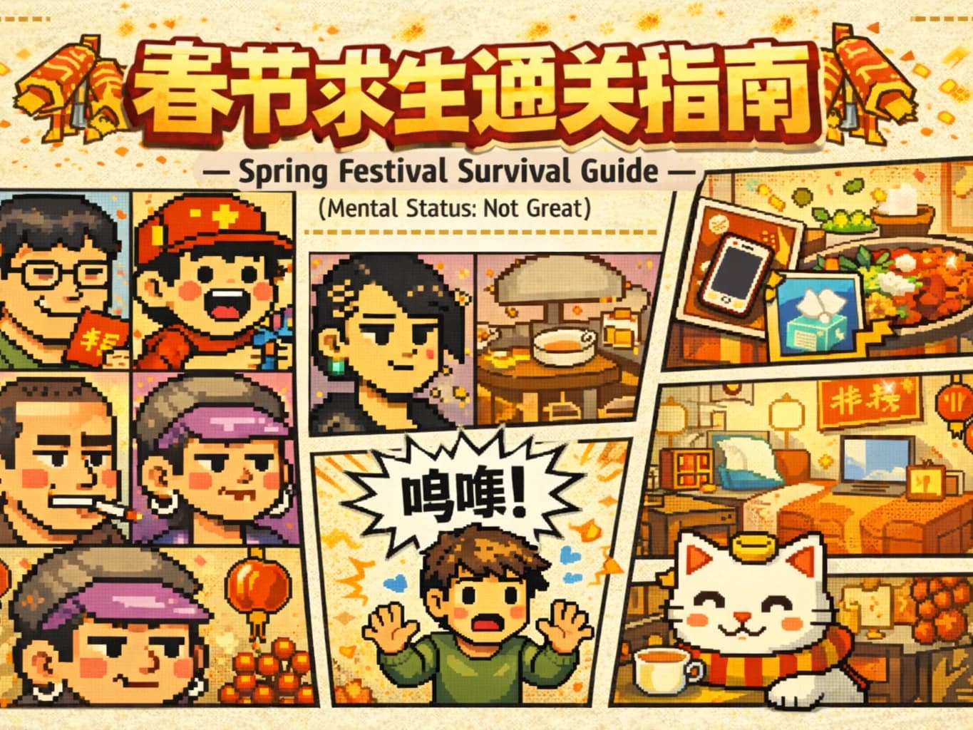 春节求生通关指南 | Spring Festival Survival Guide