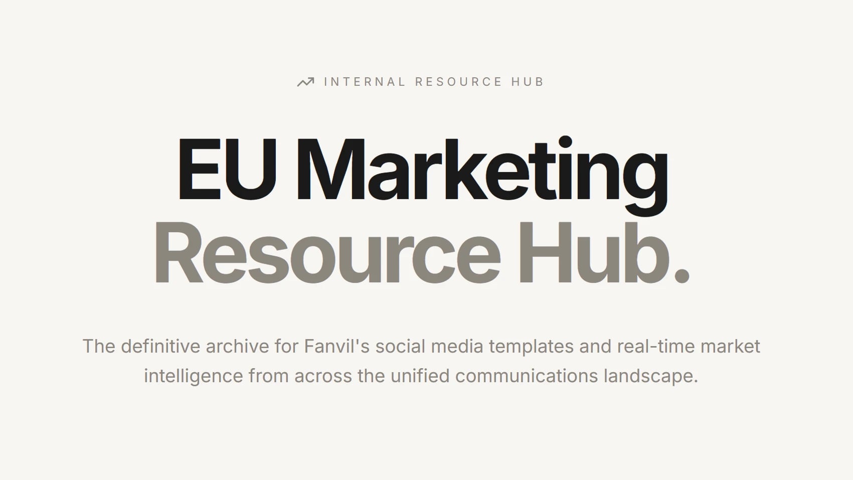 EU Marketing Hub cover