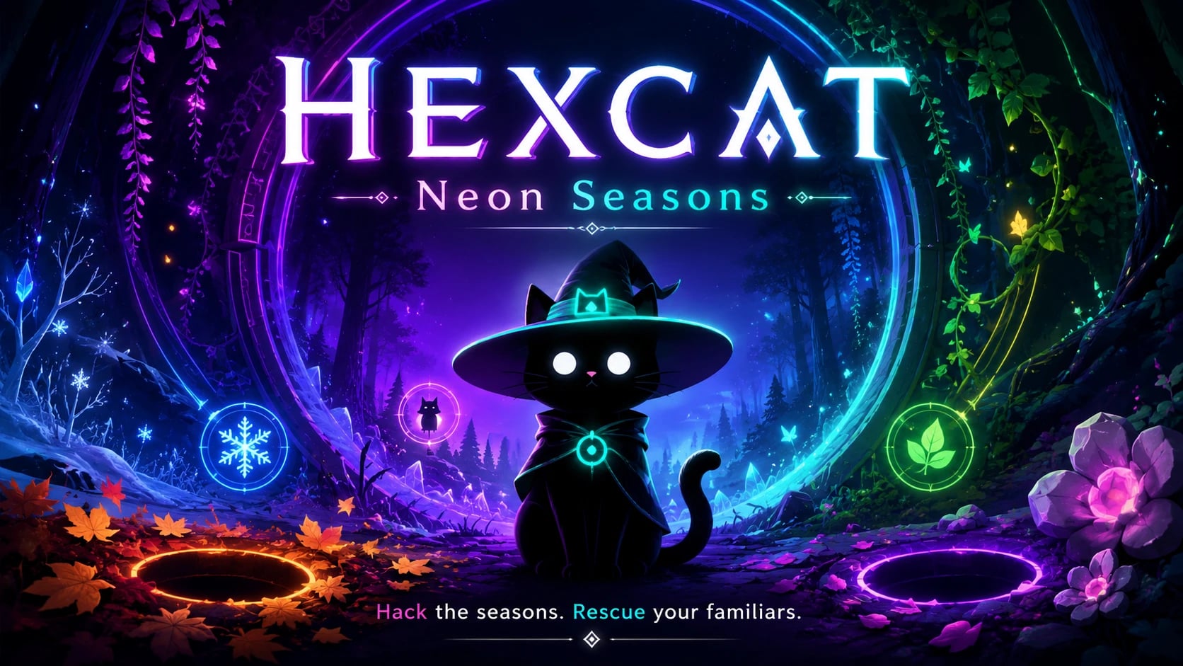 HEXCAT: Neon Seasons cover