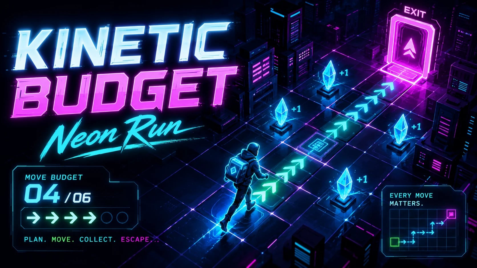 KINETIC BUDGET: Neon Run cover
