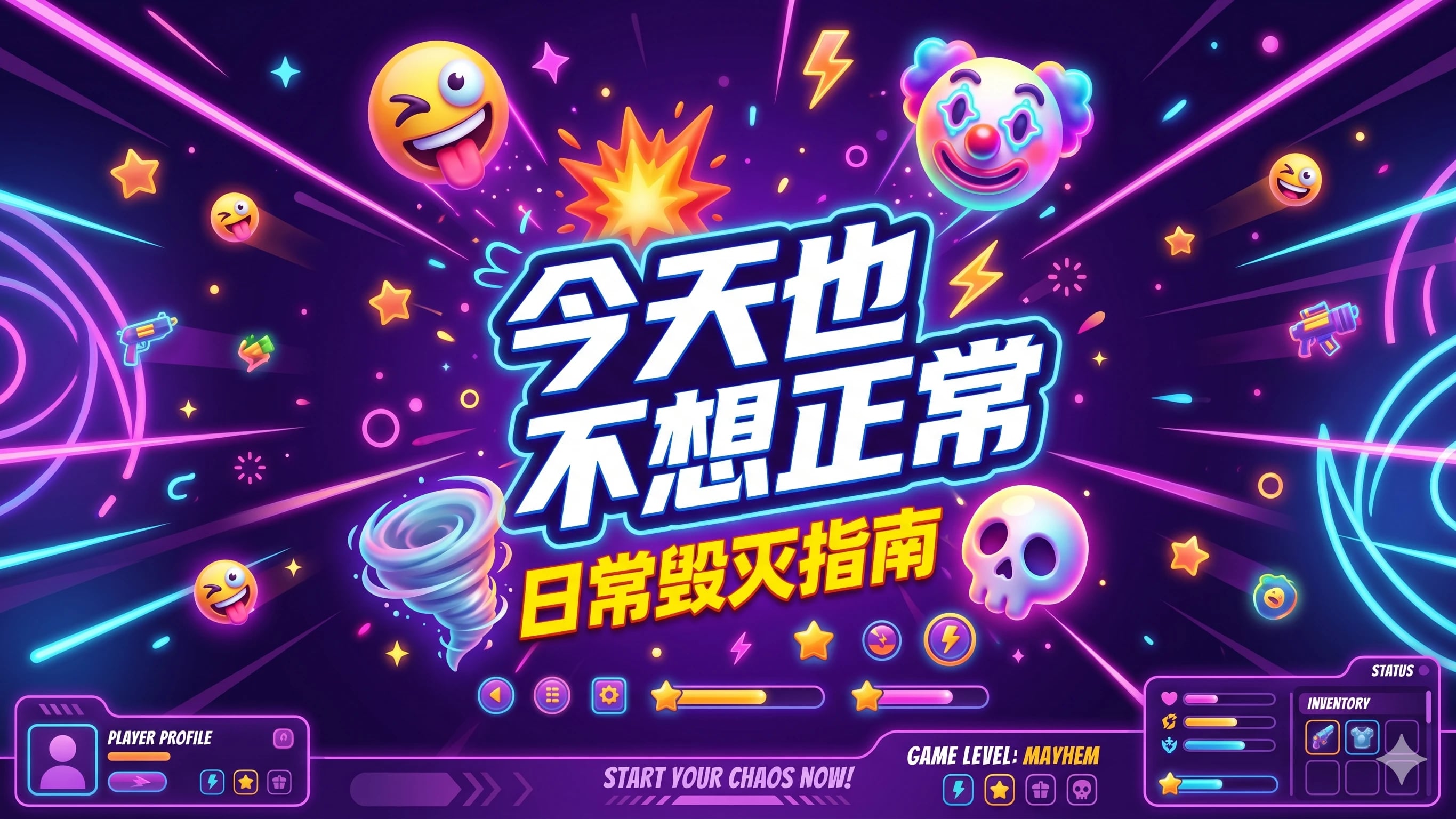 今天也不想正常:日常毁灭指南 cover